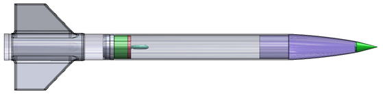 Hornet sub-minimum-diameter vehicle technical representation